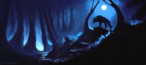 wolf, digital art, artist, artwork, hd, 4k, deviantart HD Wallpaper