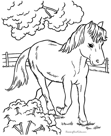 Horses To Print And Color 022 - Coloring Home