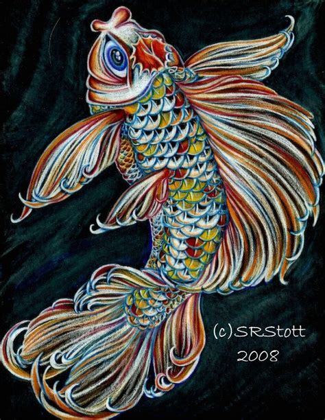 Butterfly koi... | Butterfly koi, Koi painting, Fish drawings