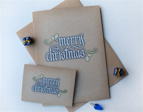 Calligraphy Christmas Cards on Behance