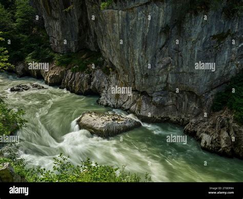 In the Salzach gorge between Golling and Pass Lueg Stock Photo - Alamy