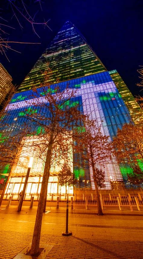 NEW YORK CITY - DECEMBER 4, 2018: World Trade Center Complex at Night ...