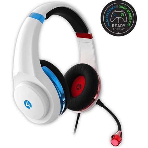 4Gamers Gaming Headset - Red/Blue Metallic | Woolworths