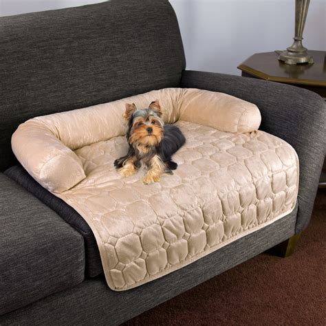 PETMAKER Furniture Protector Pet Cover with Bolster for Dogs, 30.5" L X 30" W, Beige | Petco