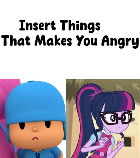 What Makes Pocoyo and Sci-Twi Angry? by zmcdonald09 on DeviantArt