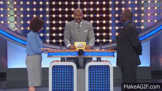 That’s not the buzzer, Mike!!! | Family Feud on Make a GIF