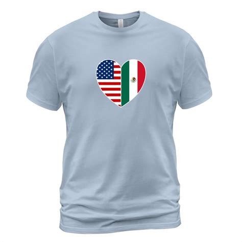 USA Mexico Flag Patriotic Mexican American 4th of Men's T-Shirt in 2022 ...