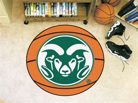 27" Round Colorado State Rams Basketball Mat - OnlineSports.com