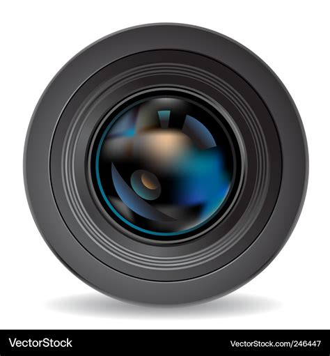 Camera lens Royalty Free Vector Image - VectorStock