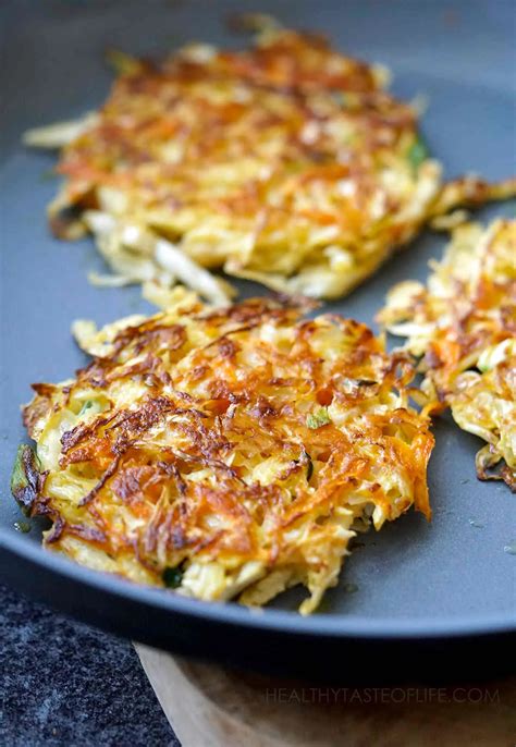 Easy Cabbage Fritters Aka Cabbage Pancakes | Healthy Taste Of Life