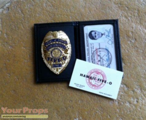 Hawaii Five-O 5-0 Badge & ID replica TV series prop