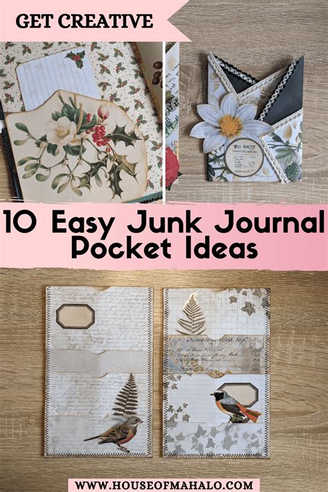 10 Easy Junk Journal Pockets: Ideas & Tutorials