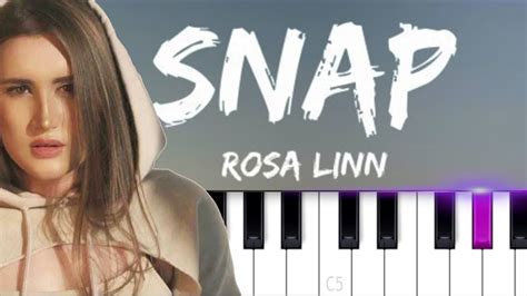 Rosa Linn - SNAP |Snapping one, two Where are you? [TikTok Song] (Piano tutorial) - YouTube