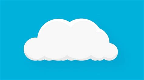 Premium Vector | Cloud on a blue background