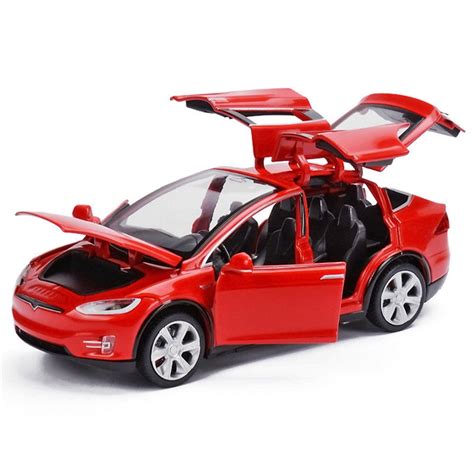 Diecast Toy 1:32 Scale Alloy Cars for Tesla Toy Model SUV Car Sound ...