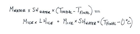 Experiment #2 - Latent heat of fusion of ice