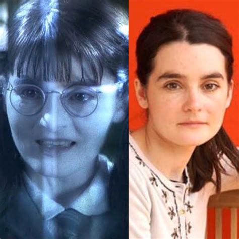 Shirley Henderson, the actress who played Moaning Myrtle, was 36 at the time of filming Harry ...