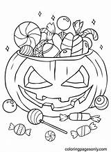 Coloring Page Halloween Candy  Free Printable Pages sketch template