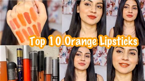 Orange Color Lipstick For Dusky Skin | Lipstutorial.org