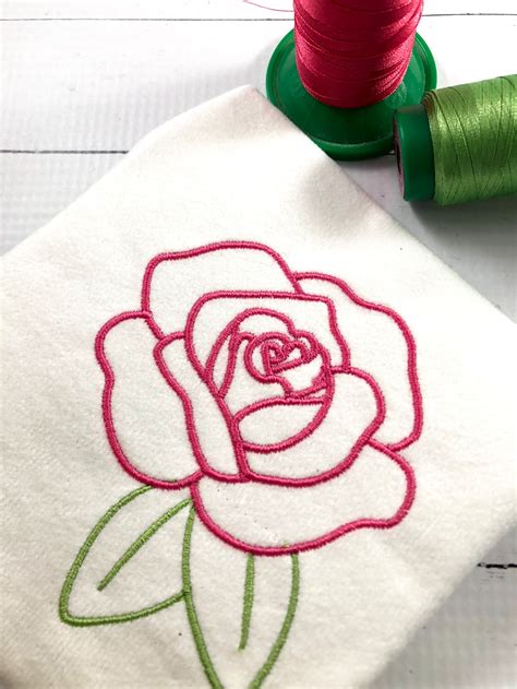 Rose Embroidery Design – Designs By Babymoon