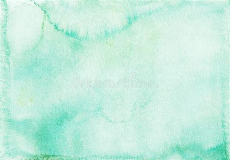 Watercolor Light Sea Green Background Texture. Pastel Emerald ...