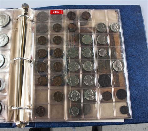 Collection Book of Assorted Coins