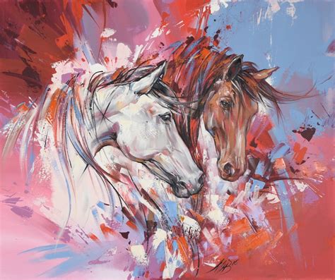 Abstract Painting, Horse Painting, 21x25 Painting, Modern Art, Canvas ...