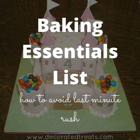 Baking Shopping List | Decorated Treats