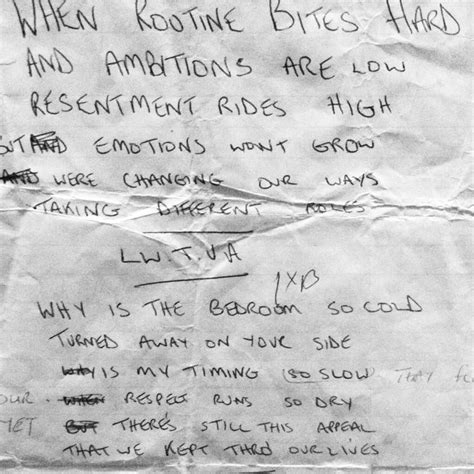 love will tear us apart Ian Curtis' original handwritten lyrics | Love will tear us apart, Words ...