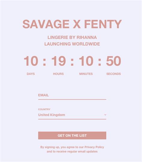 Free Savage Fenty Bra Size Guide