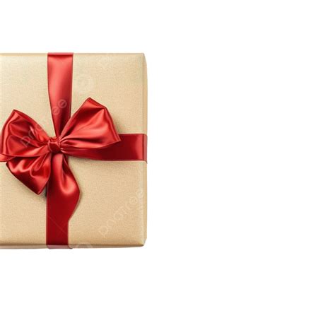 Christmas Gift Wrapping, Golden Beige Paper And Red Bow, Gift Wrap ...