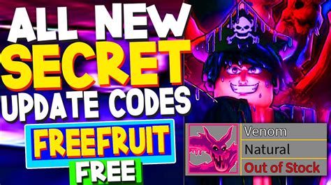 ALL NEW *SECRET* UPDATE 17 CODES in BLOX FRUITS CODES! (Blox Fruits ...