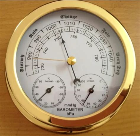 143mm aneroid barometer hygrometer thermometer-in Temperature Gauges from Home & Garden on ...