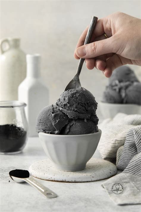 Black Ice Cream Recipe - Ice Cream From Scratch