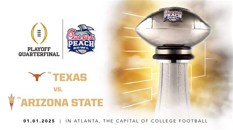 Texas and Arizona State Set to Face off in CFP Quarterfinal at the ...