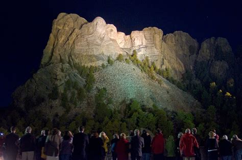 THE 17TH ANNUAL THANKSGIVING PHOTO SHOW - 2010: 91. Mt. Rushmore (night)