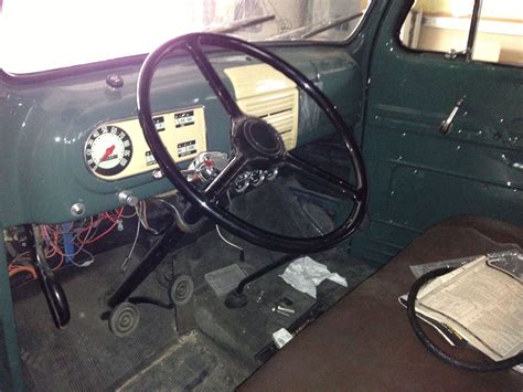 1950 Ford F1 pickup truck interior | 1951 ford truck, Truck interior, Ford