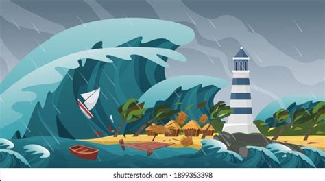 2,999 Tsunami Cartoon Images, Stock Photos, 3D objects, & Vectors | Shutterstock