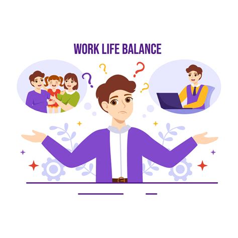 14 Work Life Balance Illustration - MasterBundles