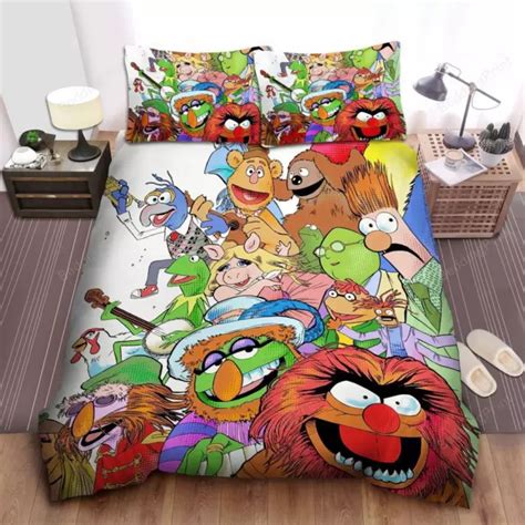 THE MUPPETS MOVIE Characters Drawing Quilt Duvet Cover Set Single Bedspread EUR 44,05 - PicClick FR