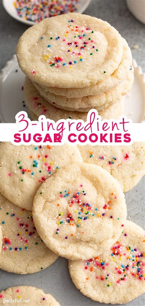 15 Recipes for Great 3 Ingredient Sugar Cookies – Easy Recipes To Make ...