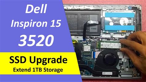 Dell Inspiron 3520 SSD Upgrade - How to Disassemble & Install SSD Dell ...