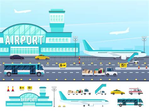 Airport Runway Illustration Stock Illustrations – 7,733 Airport Runway ...