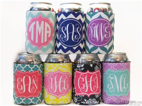 Can Koozie by TheMonogramLine on Etsy | Monogram koozie, Monogram, Koozies