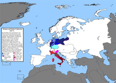 German and Italian Unification 1859-71 [1175 x 846] : r/MapPorn