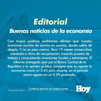 Buenas noticias de la economía