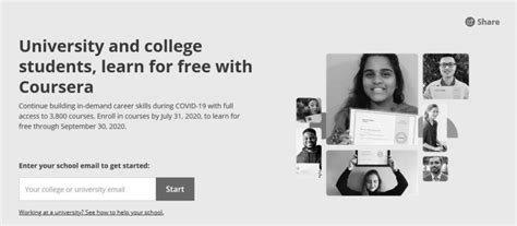 Message for students: University and college students, learn for free with Coursera - Blog de ...