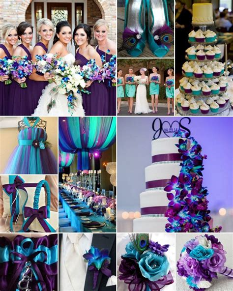 Turquoise Purple And Gold Weddings - A Timeless Color Combination