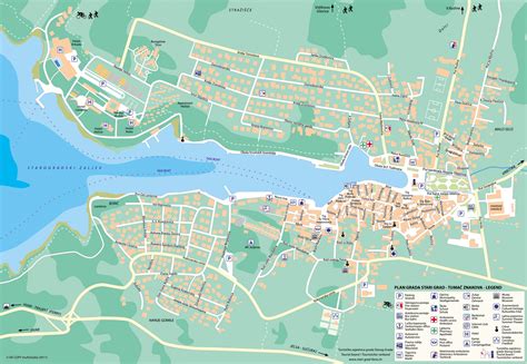 Map of Stari Grad - HVAR Info.com