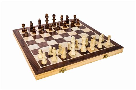 15" Folding Wooden Chess Board